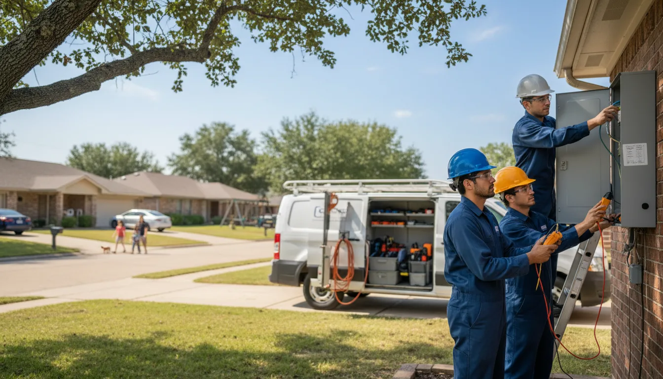 Certified electrician providing emergency electrical services in Winchester, KS